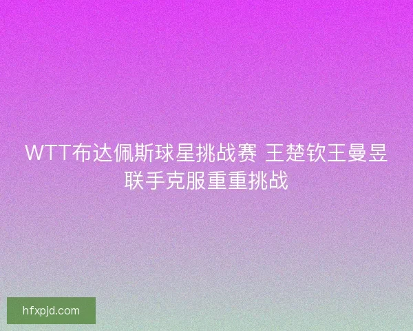 WTT布达佩斯球星挑战赛 王楚钦王曼昱联手克服重重挑战